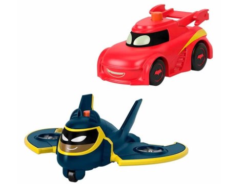 Fisher-Price Zestaw autek DC BATWHEELS Pojazdy ze światłami Batwing Redbird ZA6046