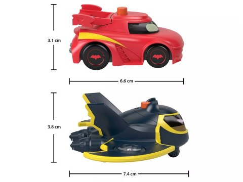 Fisher-Price Zestaw autek DC BATWHEELS Pojazdy ze światłami Batwing Redbird ZA6046