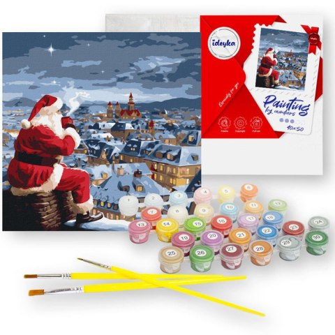 Ideyka Malowanie po numerach 40 x 40 cm KHO8352 Noc Bożego Narodzenia AP0099