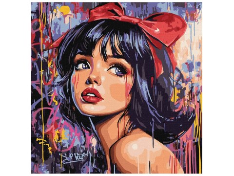 Ideyka Malowanie po numerach 40 x 40 cm KHO8601 Nowoczesna Królewna Śnieżka AP0101
