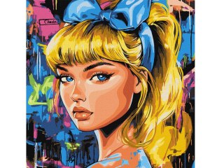 Ideyka Malowanie po numerach 40 x 40 cm KHO8602 Nowoczesny Kopciuszek AP0102