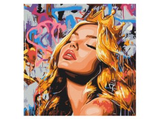 Ideyka Malowanie po numerach 40 x 40 cm KHO8603 Nowoczesna Śpiąca Królewna AP0103