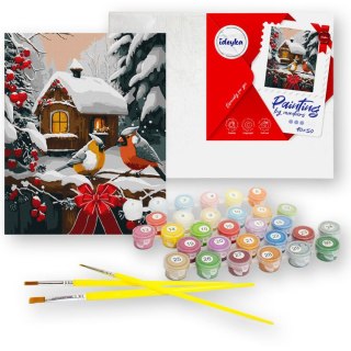 Ideyka Malowanie po numerach 40x50 cm KHO6534 Śnieżna bajka AP0108