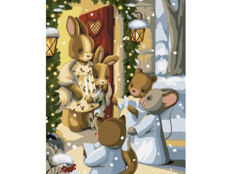 Ideyka Malowanie po numerach 40x50 cm KHO6551 Magia kolęd AP0109