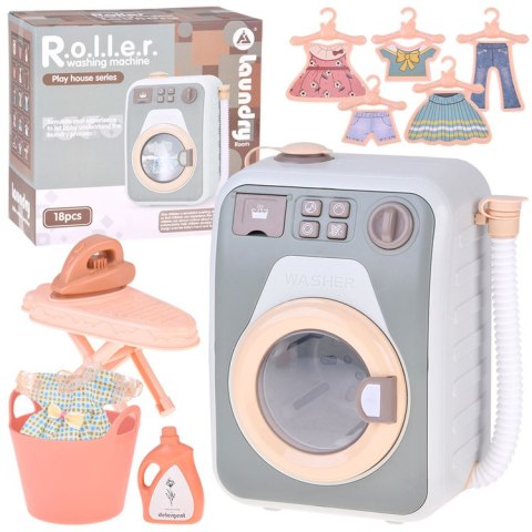 JOKOMISIADA Automatyczna Pralka Suszarka 2w1 dla Dzieci Obrotowy Bęben akcesoria ZA5870