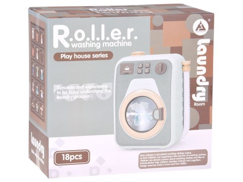 JOKOMISIADA Automatyczna Pralka Suszarka 2w1 dla Dzieci Obrotowy Bęben akcesoria ZA5870