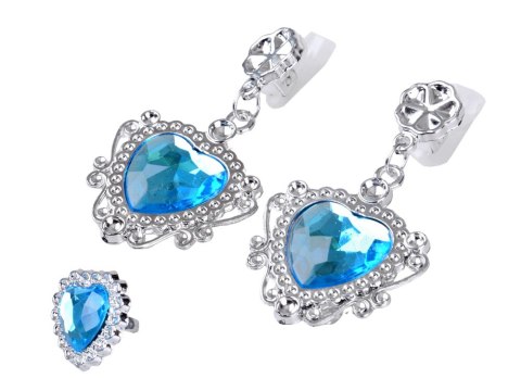 JOKOMISIADA Kostium dla księżniczki "KRÓLOWA LODU" - peleryna i zestaw biżuterii ZA6028