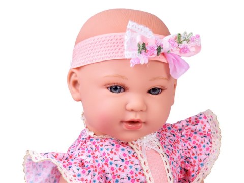 JOKOMISIADA Lalka BOBAS interaktywna 46cm - w liliowej sukience + akcesoria ZA5834