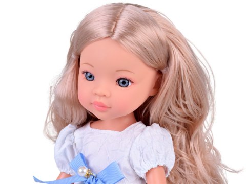 JOKOMISIADA Lovely Girl Lalka blondynka z długimi włosami w białej sukience 33cm ZA5850
