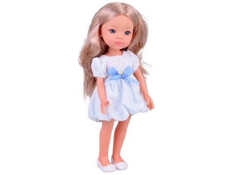 JOKOMISIADA Lovely Girl Lalka blondynka z długimi włosami w białej sukience 33cm ZA5850