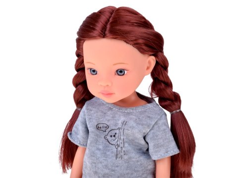 JOKOMISIADA Lovely Girl Lalka z długimi szatynowymi włosami w sportowym stroju 33cm ZA5849