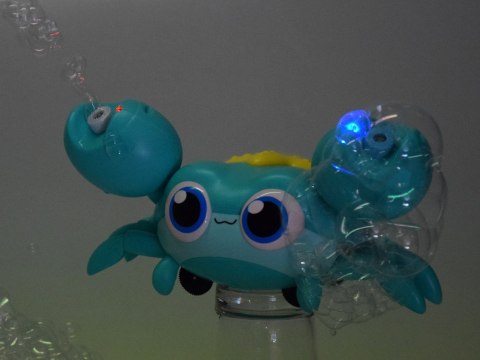 JOKOMISIADA Uroczy chodzący KRAB na BAŃKI MYDLANE automat maszyna świeci gra ZA5717