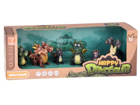 JOKOMISIADA Zestaw Figurek Bajkowe Smoki 6 szt. Magiczne Stworzenia ZA5883