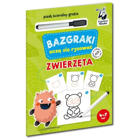 Kapitan Nauka Kapitan Nauka Bazgraki uczą się rysować. Zwierzęta KS1198