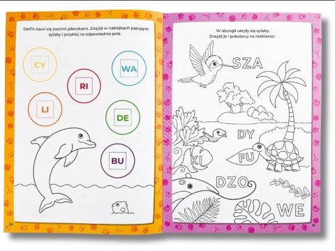 Kapitan Nauka Kapitan Nauka Kolorowanka sylabowa. Dzikie zwierzęta KS1210
