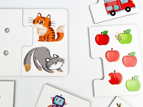 Kapitan Nauka Kapitan Nauka Puzzle sensoryczne Cyferki - dotykam, układam i uczę się ZA6085