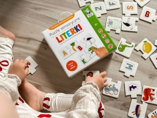 Kapitan Nauka Kapitan Nauka Puzzle sensoryczne Literki - dotykam, układam i uczę się ZA6086