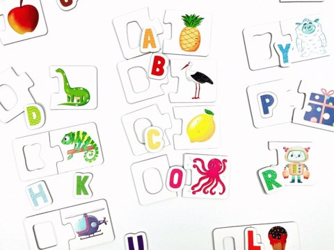 Kapitan Nauka Kapitan Nauka Puzzle sensoryczne Literki - dotykam, układam i uczę się ZA6086