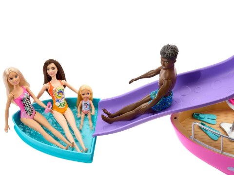 Mattel Mattel Barbie Motorówka dla lalek z TRANSFORMACJA WNĘTRZ + akcesoria ZA6042