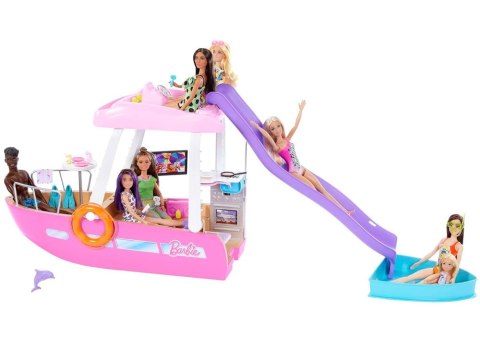 Mattel Mattel Barbie Motorówka dla lalek z TRANSFORMACJA WNĘTRZ + akcesoria ZA6042