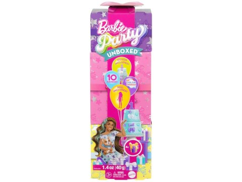 Mattel Mattel Barbie Party Unboxed lalka z serii: Urodziny + pies corgi ZA6066
