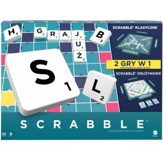 Mattel Mattel Gra słowna Scrabble 2w1 (edycja polska) - wersja odnowiona GR0828