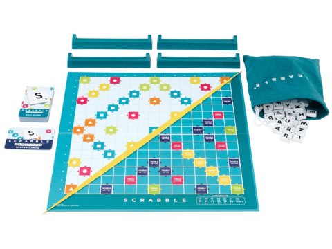 Mattel Mattel Gra słowna Scrabble 2w1 (edycja polska) - wersja odnowiona GR0828