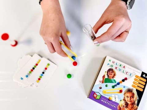 Multigra Multigra Gra edukacyjna MONTESSORI Kulka po kulce GR0786