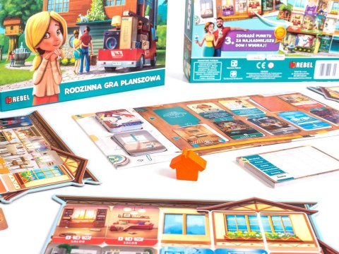 Rebel Rebel Rodzinna gra planszowa DOMEK o urządzaniu wnętrz z sercem i wyobraźnią GR0783