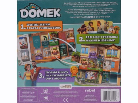 Rebel Rebel Rodzinna gra planszowa DOMEK o urządzaniu wnętrz z sercem i wyobraźnią GR0783