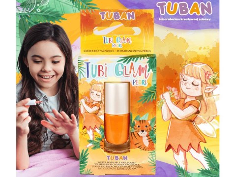 TUBAN Tuban Tubi Glam lakier do paznokci dla dzieci Pomarańczowy Perłowy 5ml ZA6120