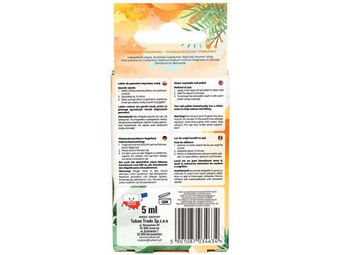 TUBAN Tuban Tubi Glam lakier do paznokci dla dzieci Pomarańczowy Perłowy 5ml ZA6120