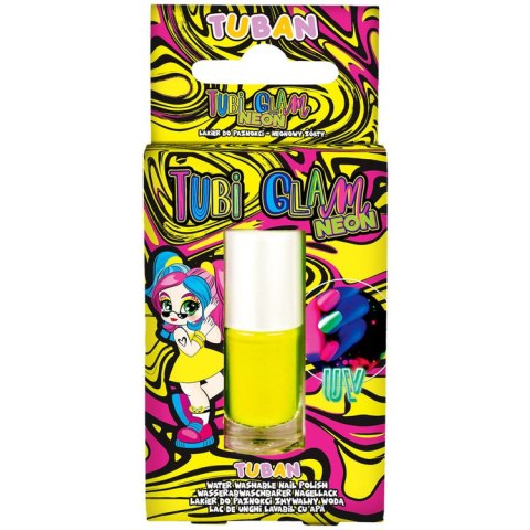 TUBAN Tuban Tubi Glam lakier do paznokci dla dzieci Żółty Neonowy 5 ml ZA6121