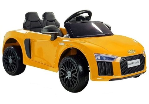 LEAN CARS Auto na Akumulator Audi R8 Spyder Żółty