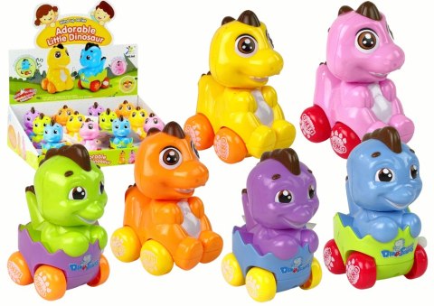 LEAN TOYS Auto Dinozaur W Jajku Dino Autko Nakręcany