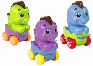 LEAN TOYS Auto Dinozaur W Jajku Dino Autko Nakręcany