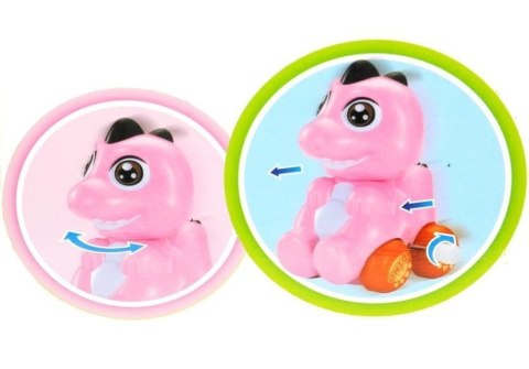 LEAN TOYS Auto Dinozaur W Jajku Dino Autko Nakręcany