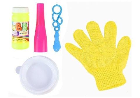 LEAN TOYS Zestaw bańki mydlane magiczna rękawica, rękawiczka