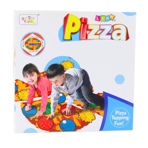 LEAN Toys Aktywna Gra Zręcznościowa Rodzinna Pizza Mata Tarcza Losująca