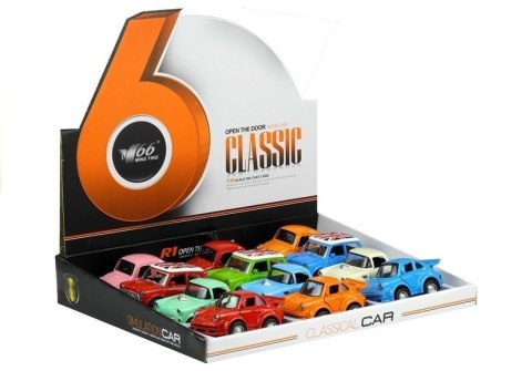 LEAN Toys Autko Klasyczne Pojazd Metalowe z Dźwiękiem Mix