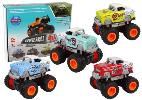 LEAN Toys Auto 4x4 Klasyczny Model Na Dużych Kołach 4 Kolory