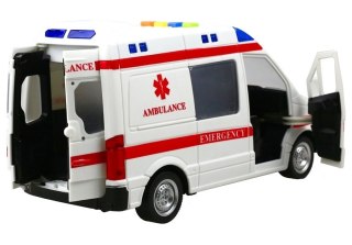 LEAN Toys Auto Karetka Pogotowia Ambulans Efekty Gra Świeci