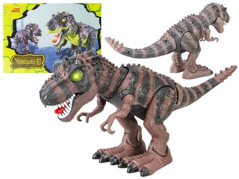 LEAN Toys Dinozaur Na Baterie Tyranozaur Rex Chodzący Brązowy