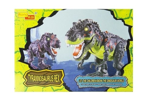 LEAN Toys Dinozaur Na Baterie Tyranozaur Rex Chodzący Brązowy