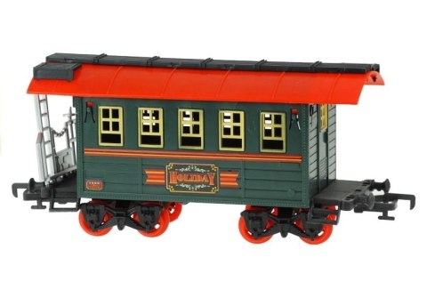 LEAN Toys Duża Kolejka Elektryczna Wagony Świeci Gra 650 cm