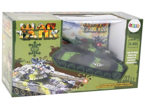 LEAN Toys Duży Czołg Zdalnie Sterowany Wojskowy RC 360 Stopni