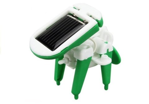 LEAN Toys Edukacyjny Zestaw Robot Solarny Do Złożenia 6 w 1 Auto Wiatrak