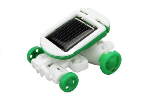 LEAN Toys Edukacyjny Zestaw Robot Solarny Do Złożenia 6 w 1 Auto Wiatrak