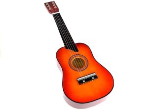 LEAN Toys Gitara Drewniana Klasyczna z Kostką Czerwona 60 cm