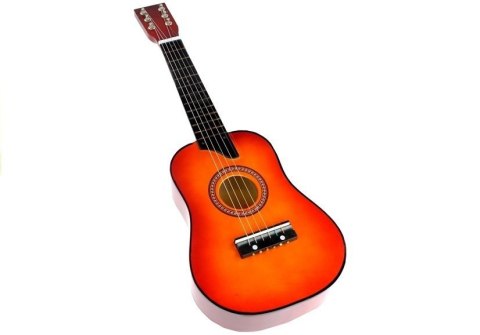 LEAN Toys Gitara Drewniana Klasyczna z Kostką Czerwona 60 cm
